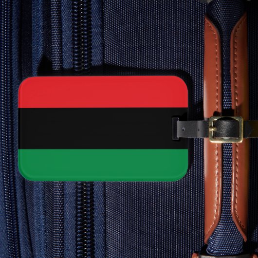 Pan African Flag & UNIA-symbool / sportfan Bagagelabel (Voorkant Insitu 4)