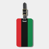 Pan African Flag & UNIA-symbool / sportfan Bagagelabel (Voorkant verticaal)