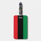 Pan African Flag & UNIA-symbool / sportfan Bagagelabel (Achterkant verticaal)