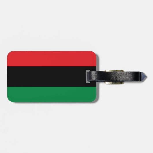 Pan African Flag & UNIA-symbool / sportfan Bagagelabel (Achterkant horizontaal)