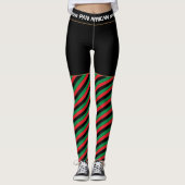 Pan African Flag & UNIA-symbool / sportfan Leggings (Voorkant)