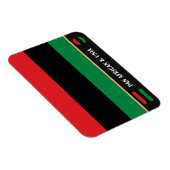 Pan African Flag & UNIA-symbool / sportfan Magneet (Rechterzijde)