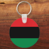 Pan African Flag & UNIA-symbool / sportfan Sleutelhanger (Voorkant)