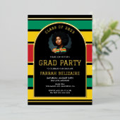 Pan African Graduation Party Folie Uitnodiging (Staand Voorkant)