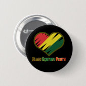 Pan African Heart Ronde Button 5,7 Cm (Voorkant /achterkant)