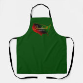 Pan African, Juneteenth Apron Schort (Voorkant)