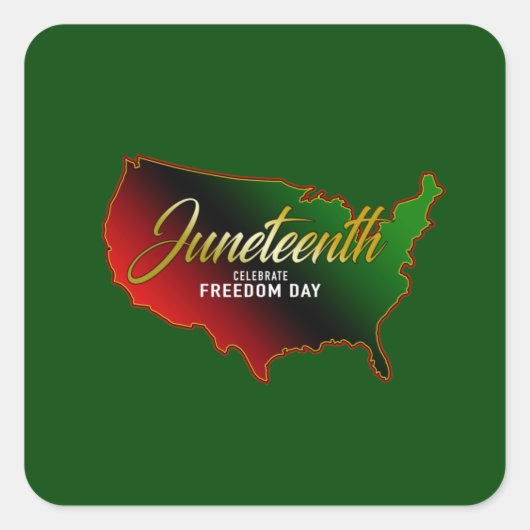 Pan African, Juneteenth Classic Round Sticker (Voorkant)