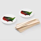 Pan African, Juneteenth Hand Fan Handwaaier (Niet-gemonteerd)