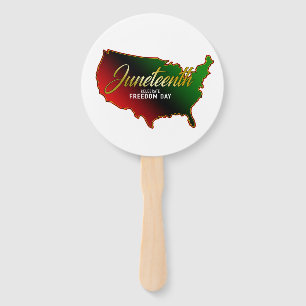 Pan African, Juneteenth Hand Fan Handwaaier