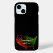 Pan African, Juneteenth Hoesje-Mate iPhone Case (Achterkant)