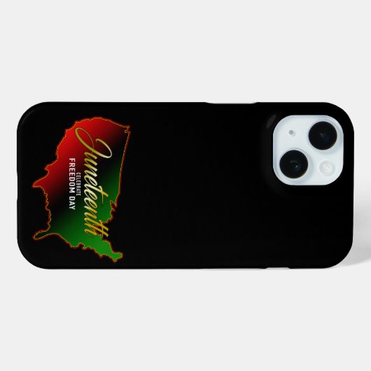 Pan African, Juneteenth Hoesje-Mate iPhone Case (Achterkant (horizontaal))