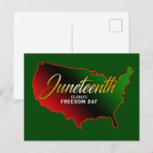 Pan African, Juneteenth Holiday Briefkaart (Voorkant / Achterkant)