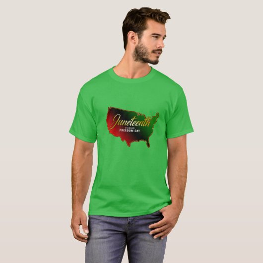 Pan African, Juneteenth T-Shirt (Voorkant volledig)