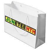 Pan African, Juneteenth White Groot Cadeauzakje (Achterkant Gekanteld)