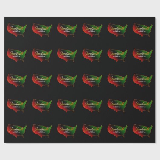 Pan African, Juneteenth Wrapping Paper Cadeaupapier (Vlak)