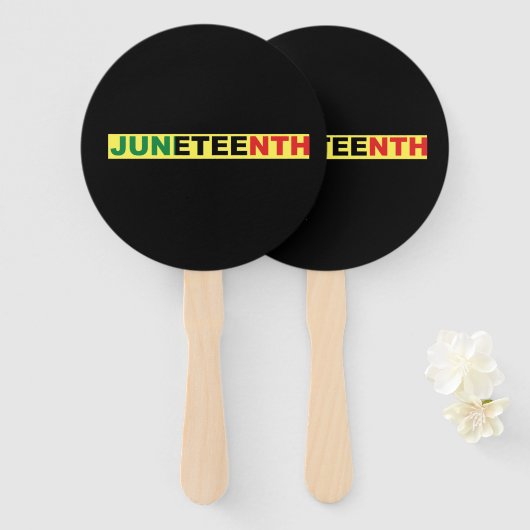 Pan African, Junetetiende Handwaaier (Voorkant en achterkant)