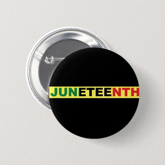 Pan African, Junetetiende Ronde Button 5,7 Cm (Voorkant /achterkant)