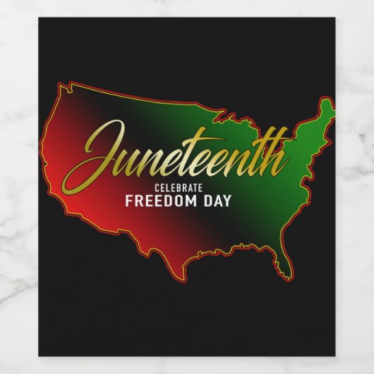 Pan African, Junetetiende Wijn Etiket (Enkel label)