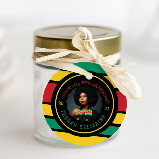 Pan-African Photo Afstuderen Bedankjes Labels