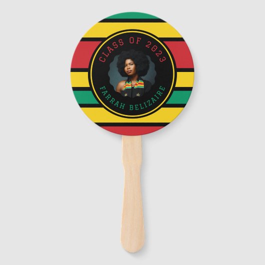 Pan African Photo Afstuderen Handwaaier (Voorkant)