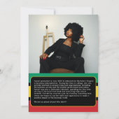 Pan African Photo Graduation Party Kaart (Achterkant)