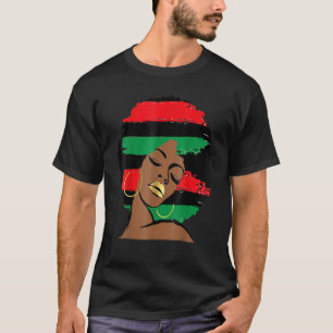 Pan African UNIA Flag Black History Afro American T-shirt