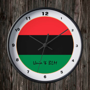 Pan African, Unia Flag Symbol trendy mode klok