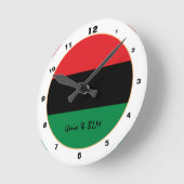 Pan African, Unia Flag Symbol trendy mode klok (Hoek)