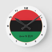 Pan African, Unia Flag Symbol trendy mode klok (Voorkant)