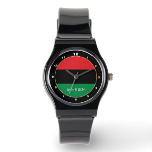 Pan African, Unia Flag Symbol trendy mode watch Horloge
