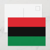 Pan African UNIA vlag Briefkaart (Voorkant / Achterkant)