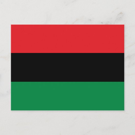 Pan African UNIA vlag Briefkaart (Voorkant)