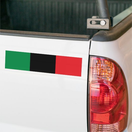 Pan African UNIA vlag Bumpersticker (Op Truck)