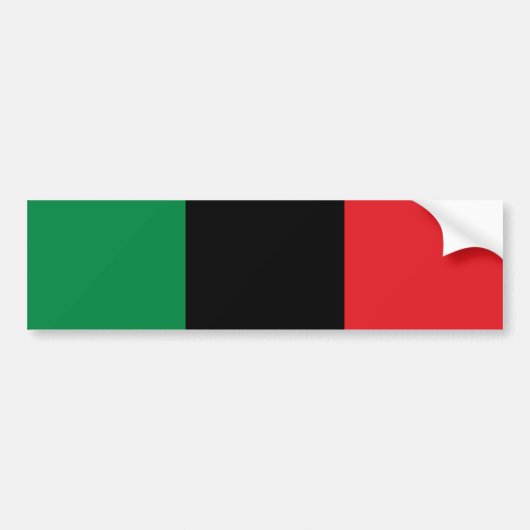 Pan African UNIA vlag Bumpersticker (Voorkant)