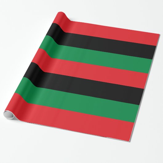 Pan African UNIA vlag Cadeaupapier (Uitgerold)
