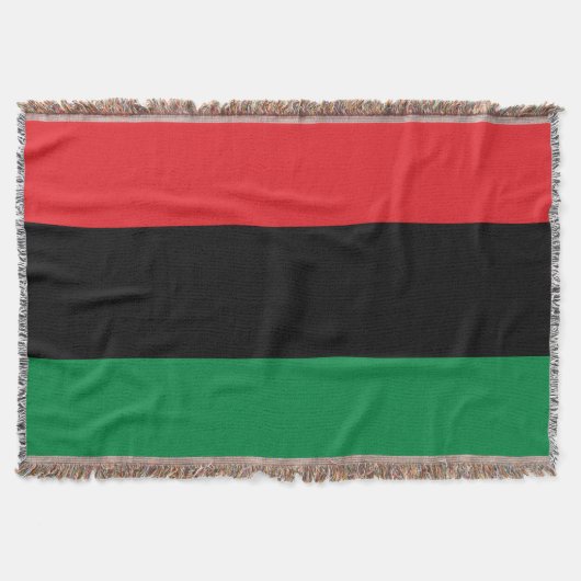 Pan African UNIA vlag Deken (Voorkant)