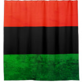 Pan African UNIA vlag Douchegordijn (Voorkant)