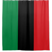 Pan African UNIA vlag Douchegordijn (Voorkant)