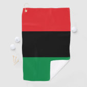 Pan African UNIA vlag Golfhanddoek (Insitu)
