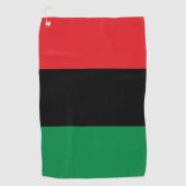 Pan African UNIA vlag Golfhanddoek (Voorkant)