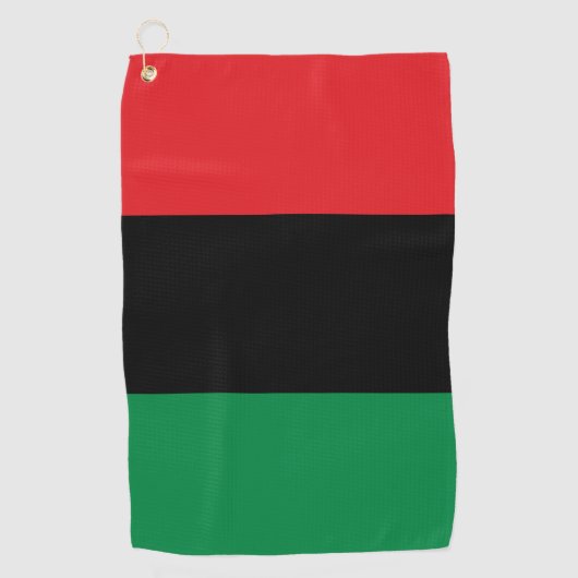 Pan African UNIA vlag Golfhanddoek (Voorkant)