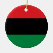 Pan African UNIA vlag Keramisch Ornament (Voorkant)