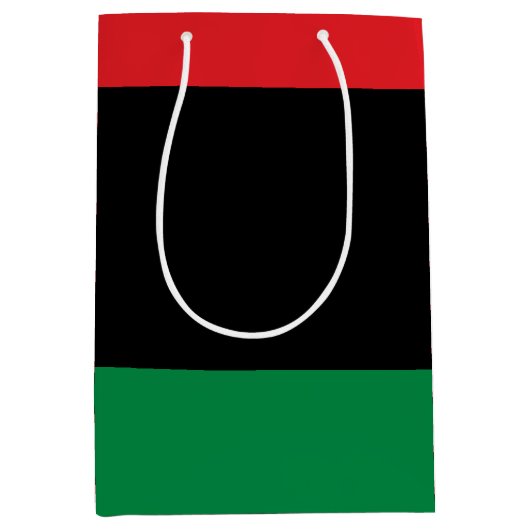Pan African UNIA vlag Medium Cadeauzakje (Voorkant)