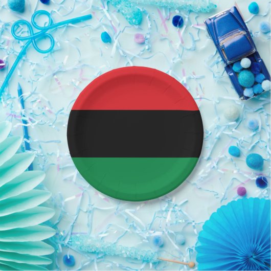 Pan African UNIA vlag Papieren Bordje (Feest)
