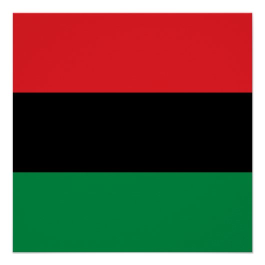 Pan African UNIA vlag Perfect Poster (Voorkant)