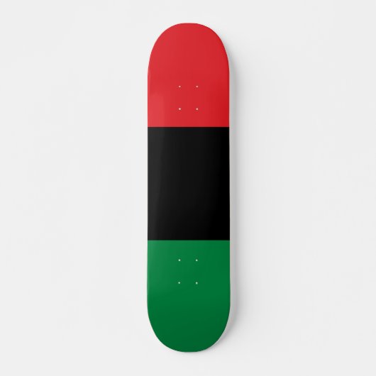 Pan African UNIA vlag Persoonlijk Skateboard (Voorkant)