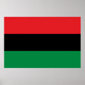 Pan African UNIA vlag Poster (Voorkant)