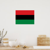 Pan African UNIA vlag Poster (Keuken)