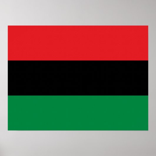 Pan African UNIA vlag Poster (Voorkant)