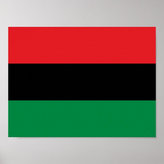 Pan African UNIA vlag Poster (Voorkant)